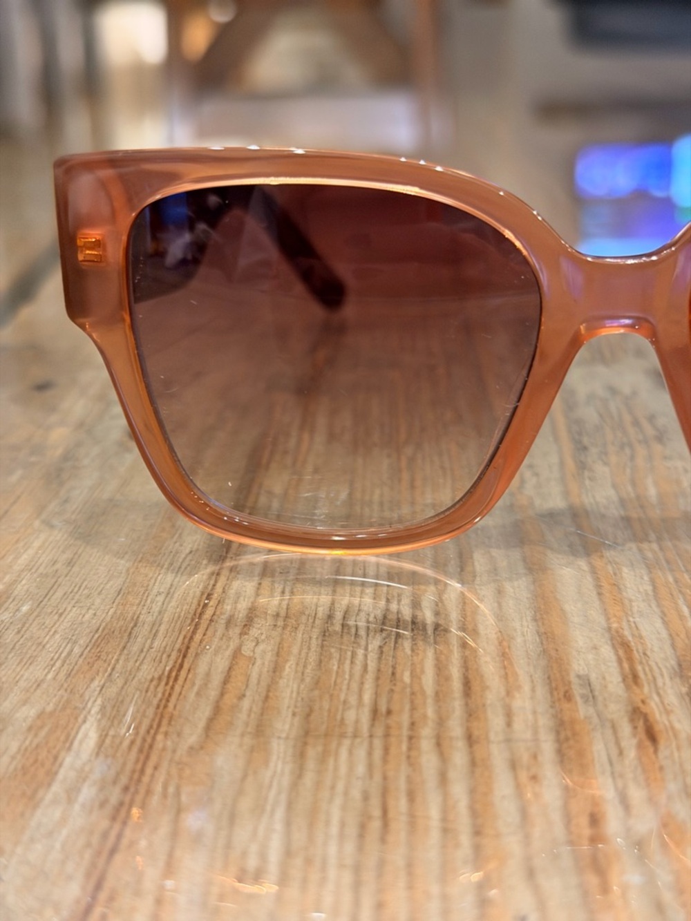 Marc Jacobs Oversized Square Sunglasses in Translucent Pink-Brown - Picture 3 of 11